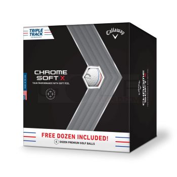 Callaway Chrome Soft X Triple Track Golf Balls - 4 Dozen