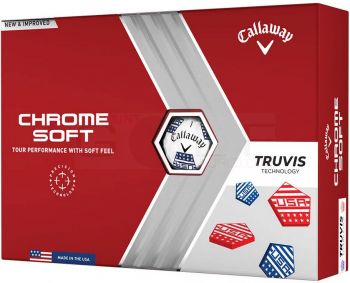 Callaway Chrome Soft Truvis USA Golf Balls 2022